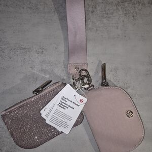 Lululemon Athletica Pink Dual Pouch Wristlet